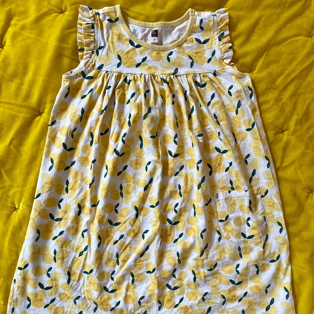 Girls Tea Lemon Dress or Tunic Top